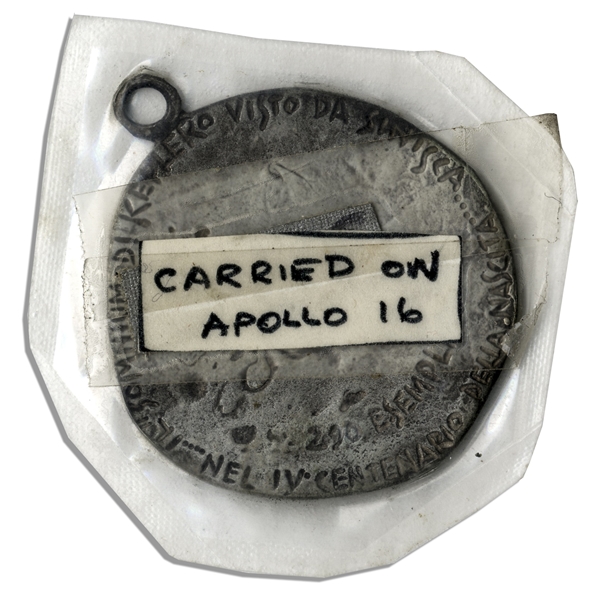 Jack Swigert's Pendant Coin Carried on Apollo 16 -- Coin Celebrates the 400th Anniversary of Johannes Kepler's Birth